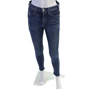 McGuire Womens Cotton Five Pocket Distressed Skinny Jeans Blue Size 27